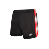 GAA Official Match Shorts Black Red